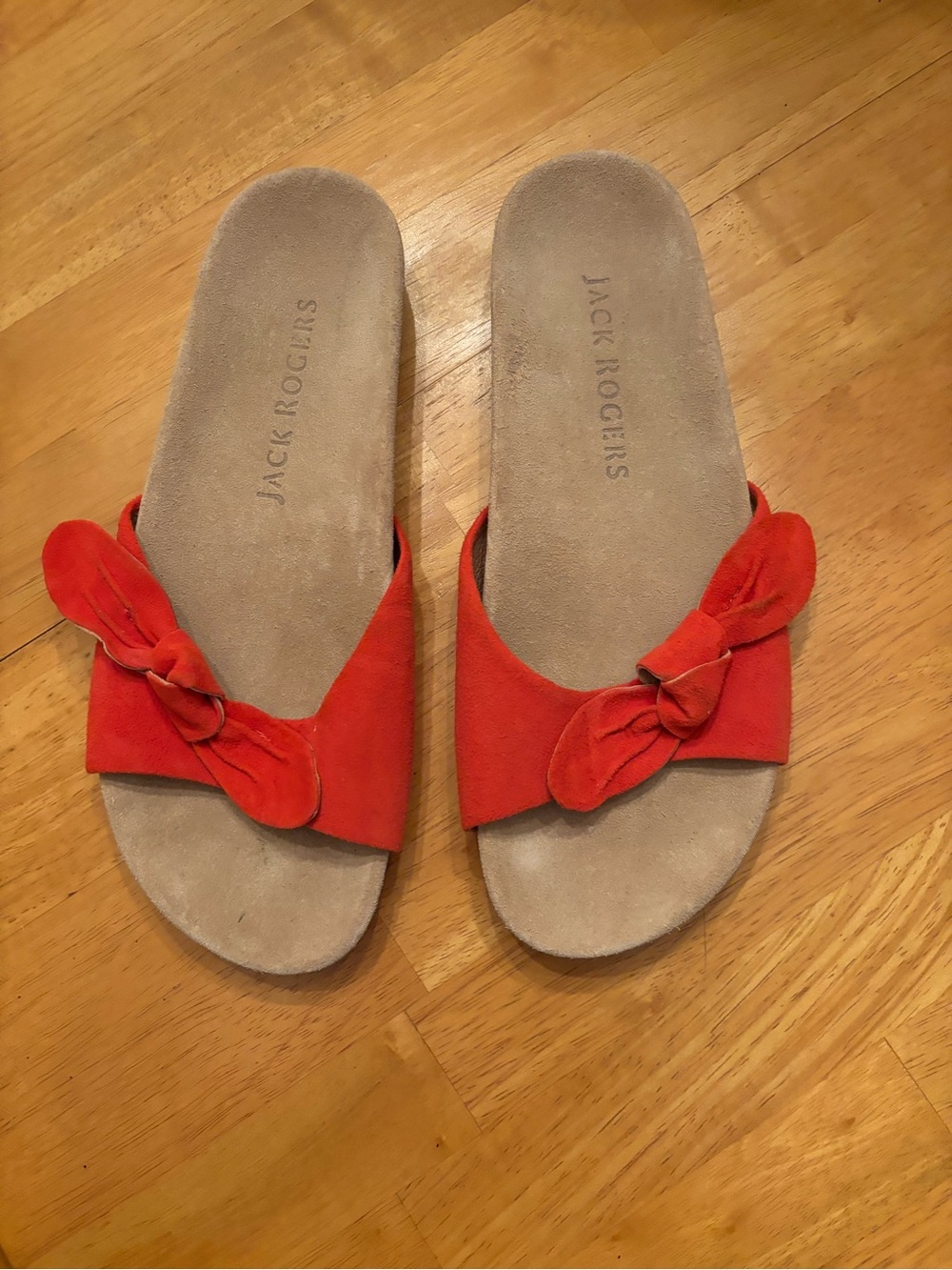 Jack Rogers Red Knot Slide Sandals for Women